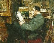 Ernst Josephson portratt av august hagborg oil on canvas